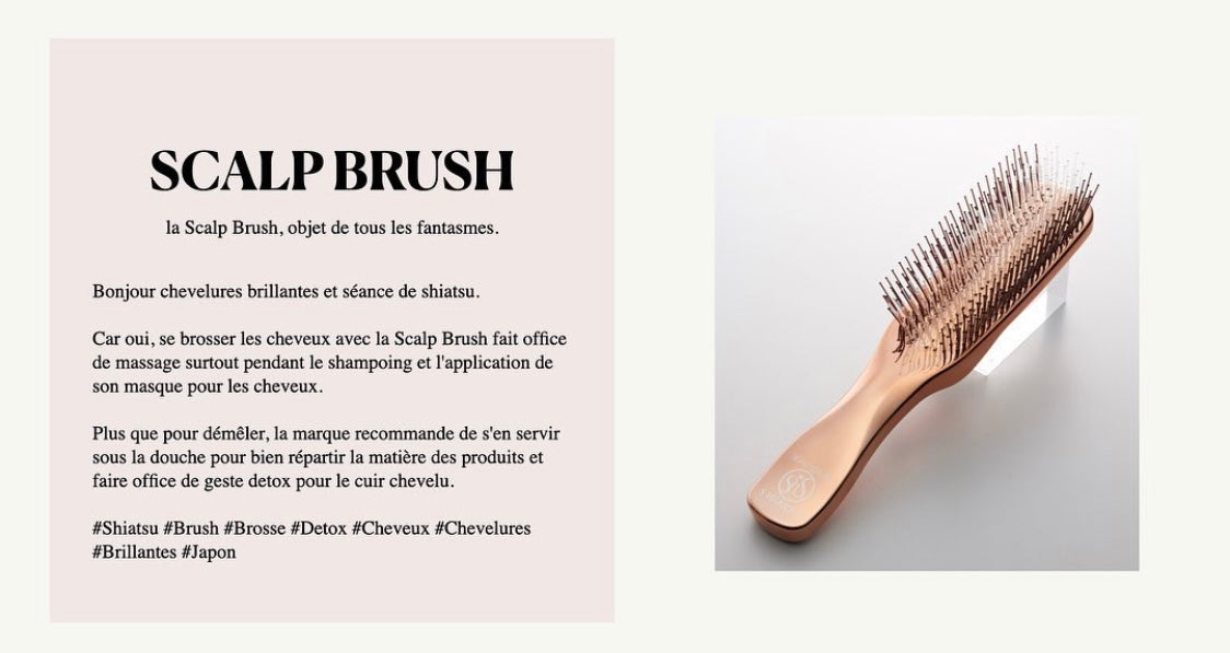 SCALP BRUSH rose gold